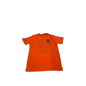Under Armour Men's Orange Running T-shirt Logo Size Large